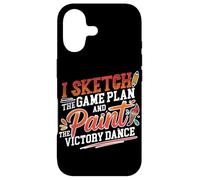 Carcasa para iPhone 17 I Sketch The Game Plan and Paint The Victory Dance