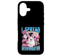 Carcasa para iPhone 17 I Spread Desinformación Divertido Bootleg Cat