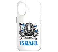 Carcasa para iPhone 17 I Stand with Israel Hebreo Lion Flag Design
