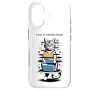 Carcasa para iPhone 17 I Used to Remember Things... Funny PC Inept Cat Retro