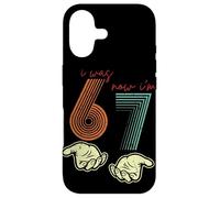 Carcasa para iPhone 17 I Was 6 Now I'm 7 Funny 7th Birthday Retro Hands Meme Girls