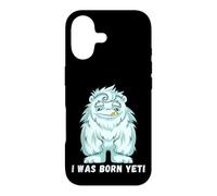 Carcasa para iPhone 17 I Was Born Yeti Ready Funny Abominable Snowman Cita Lema