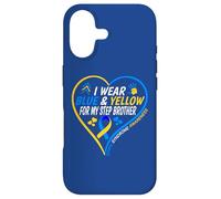 Carcasa para iPhone 17 I Wear Blue and Yellow For My Step Brother - Down Syndrome
