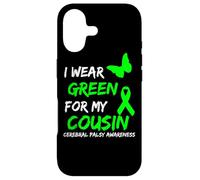 Carcasa para iPhone 17 I Wear Green For My Cousin Cerebral Palsy Ribbon