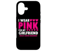 Carcasa para iPhone 17 I Wear Pink For My Girlfriend Cancer Concienciación