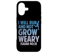 Carcasa para iPhone 17 I Will Run and Not Grow Weary Isaiah 40:31 -