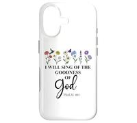 Carcasa para iPhone 17 I Will Sing of The Goodness of God Psalm 89:1 Christian Bird