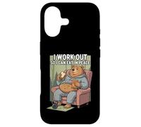 Carcasa para iPhone 17 I Work out So I Can Eat In Peace Funny Gym Motivación Cita