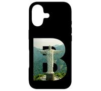Carcasa para iPhone 17 Iconic Brasil Paisaje Cristo Redentor Letra B
