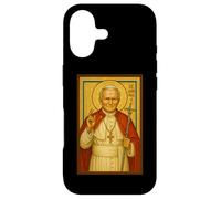 Carcasa para iPhone 17 Icono católico Cristiano del Papa Juan Pablo II