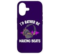 Carcasa para iPhone 17 I'D Rather Be Making Beats Funny Productor Musical