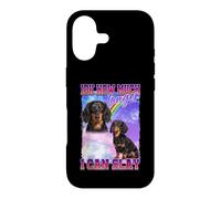 Carcasa para iPhone 17 IDK How Much Longer Slay Black Long Haired Dachshund Lover