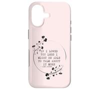 Carcasa para iPhone 17 If I Loved You Less Jane Austen Cita Idea