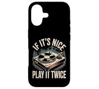 Carcasa para iPhone 17 If It's Nice Play It Twice Vinyl Fan Collector Music -