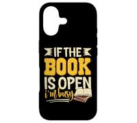 Carcasa para iPhone 17 If The Book Is Open I'm Busy