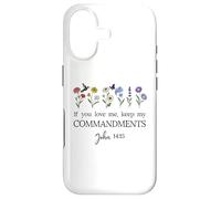 Carcasa para iPhone 17 If You Love Keep My Commandments John 14:15 Bible Verse God