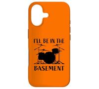 Carcasa para iPhone 17 I'Ll Be In The Basement - Divertido diseño de batería para Bateristas
