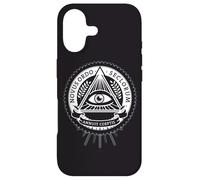 Carcasa para iPhone 17 Illuminati Todo lo Viendo Ojo conspiración ilusión pirámide