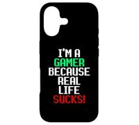 Carcasa para iPhone 17 I'm A Gamer Because Real Life Sucks! Sarcastic Gaming Humour