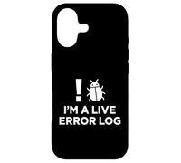Carcasa para iPhone 17 Im A Live Error Log Soporte Técnico Humor