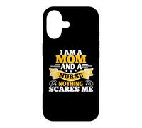 Carcasa para iPhone 17 I'm A Mom and A Nurse Nothing Scares Me Funny Nursing Nurses