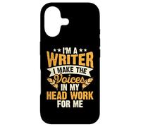 Carcasa para iPhone 17 I'm A Writer I Make The Voices In My Head Work For Me