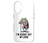 Carcasa para iPhone 17 Im Burnt out MLord Funny Knight Frog Meme Boys Men Sarcastic