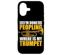 Carcasa para iPhone 17 I'm Done peopling Trompetista Trompeta Trompeta