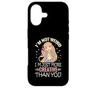 Carcasa para iPhone 17 I'm Not Weird I'm Just More Creative Than You Anime