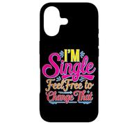 Carcasa para iPhone 17 I'm Single Feel Free To Change That Relación -
