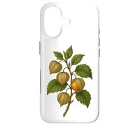 Carcasa para iPhone 17 Impresión artística Vintage botánica Physalis Golden Berry