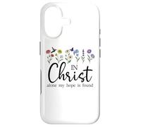 Carcasa para iPhone 17 In Christ Alone Hope is Found John 14:6 Christian Women God