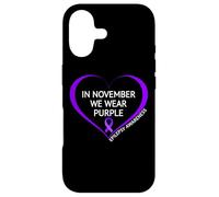 Carcasa para iPhone 17 In November We Wear Purple Epilepsy Awareness Month 2026