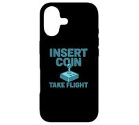Carcasa para iPhone 17 Insertar Coin Take Flight Videojuego Retro