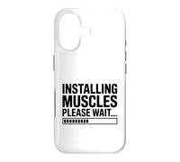 Carcasa para iPhone 17 Instalar músculos, por Favor, Espere... Fitness Humor