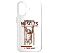 Carcasa para iPhone 17 Installing Muscles Please Wait Pull-up Sloth Perezoso
