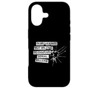 Carcasa para iPhone 17 Introvertido Pero dispuesto a Hablar sobre el Verdadero Crimen de los Asesinos en Serie