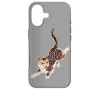 Carcasa para iPhone 17 Irezumi Gato Gatito Tatuaje Flash