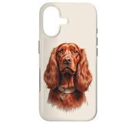 Carcasa para iPhone 17 Irish Setter Realistic Dog Portrait Art for Dog Lovers