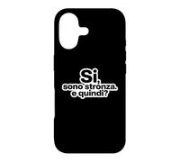 Carcasa para iPhone 17 Ironia Italiana Si Sono Stronza E Quindi Tipografía