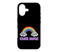 Carcasa para iPhone 17 Ironic Death Metal Rainbow Diciendo Sarcástico