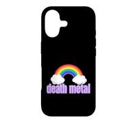 Carcasa para iPhone 17 Ironic Death Metal Rainbow Diciendo Sarcástico