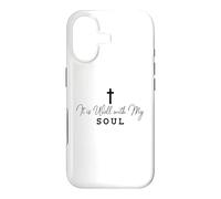 Carcasa para iPhone 17 It Is Well with My Soul Christian Bible Versículo & Cross