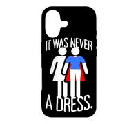 Carcasa para iPhone 17 It Was Never A Dress Poder Mujeres superhéroes Feminismo