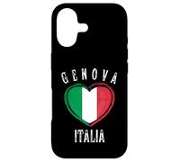Carcasa para iPhone 17 Italia Flag Heart Genova City