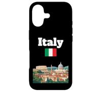 Carcasa para iPhone 17 Italia Viaje Souvenir Ciudad Italiana Roma Amante Italia Bandera