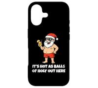 Carcasa para iPhone 17 It's Hot As Balls of Holly out Here Funny Santa Christmas