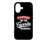 Carcasa para iPhone 17 It's Official I'm The Favorite Grandchild Funny Grandchild