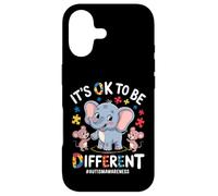 Carcasa para iPhone 17 It's Ok To Be Different Autism Awareness Elephant Kids