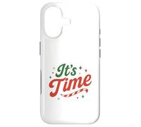 Carcasa para iPhone 17 It's Time Christmas Retro Holiday Candy Cane Design Festive